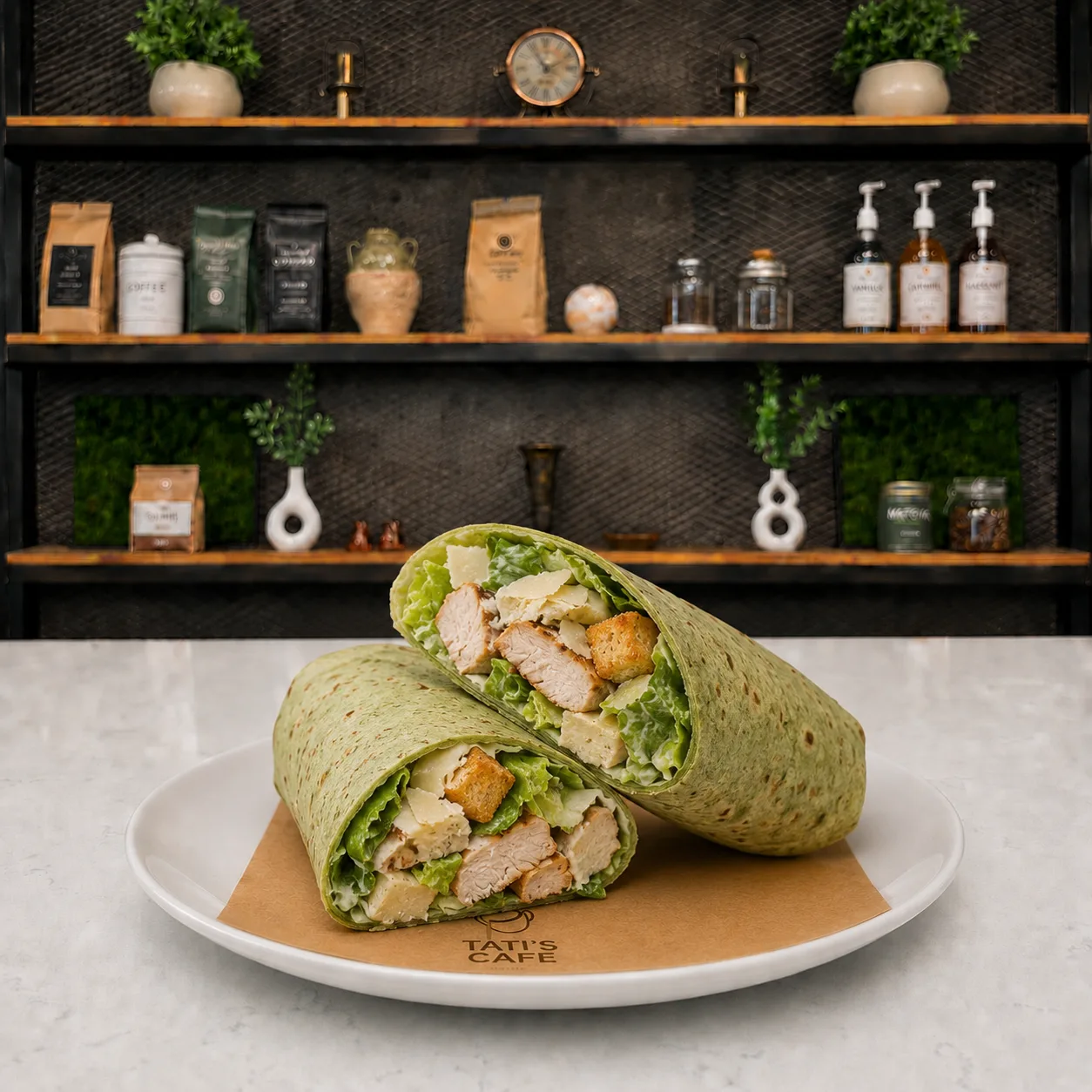 Creamy Chicken Caesar Wrap